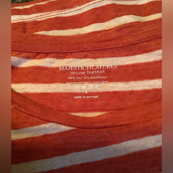NWT MAJESTIC Filatures Linen Tee. Sz 3 - Picture 2 of 12